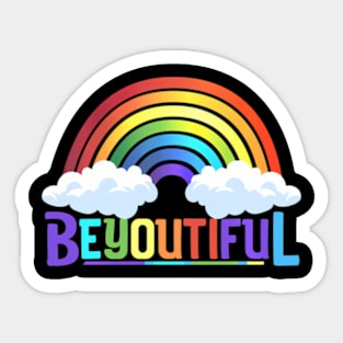 Beyoutiful  LGBT Gay Pride Sticker